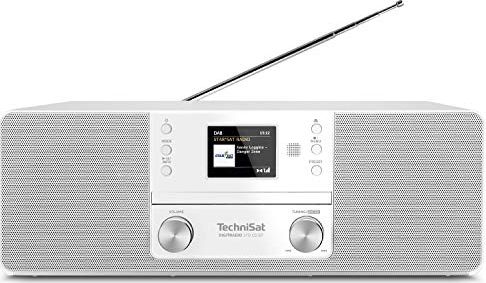 TechniSat DIGITRADIO 370 CD BT, Badradio (white, DAB, FM, CD, Bluetooth) radio, radiopulksteņi