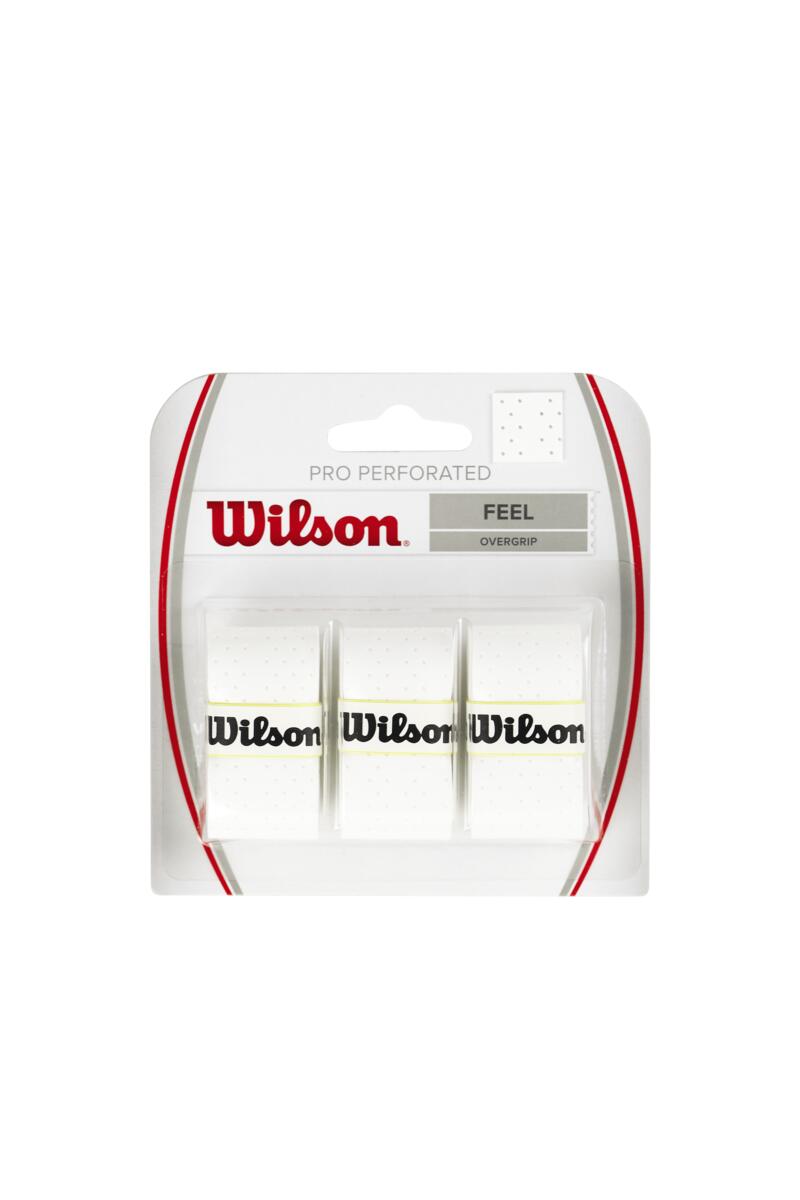 WILSON PRO OVERGRIP PERFORATED Balts 3gb./iep.