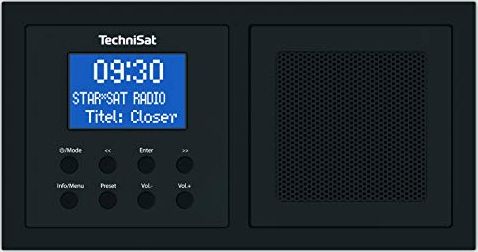 TechniSat Digitradio UP 1, DAB + / FM, BT) black radio, radiopulksteņi