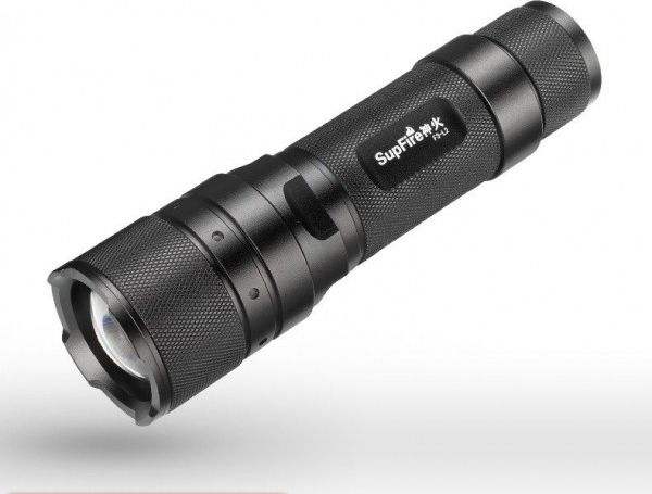 Latarka Superfire Latarka Supfire F3-L2, ZOOM, 1100lm, 300m F3-L2 (6956362904019) kabatas lukturis