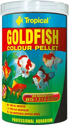 Tropical Pokarm dla rybek Goldfish Colours pellet 1000ml/360g (60476) VAT009898 (5900469604762) zivju barība