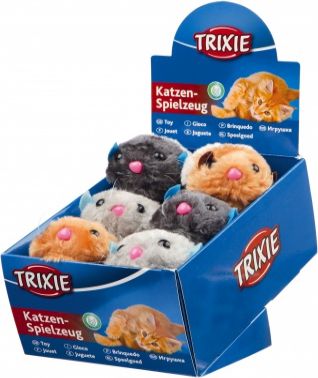 Trixie ZABAWKI PLUSZOWE RUCHOME 12/box TX-4089 (4011905408910) piederumi kaķiem