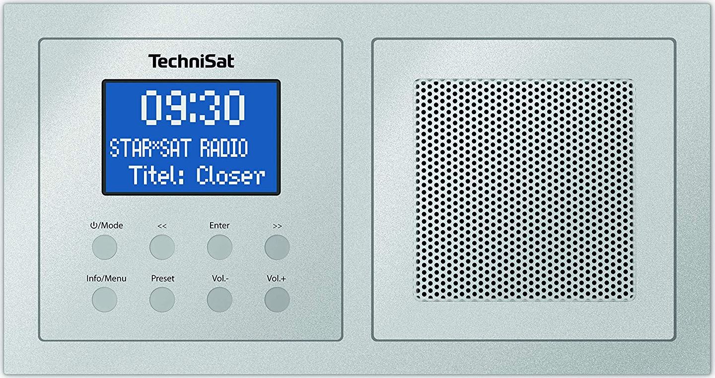 TechniSat Digitradio UP 1, DAB + / FM, BT) silver radio, radiopulksteņi