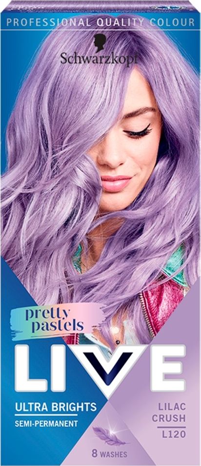 Schwarzkopf Krem koloryzujacy Live Krem Pretty Pastels L120 Lilac Crush 686567 (9000101256567)