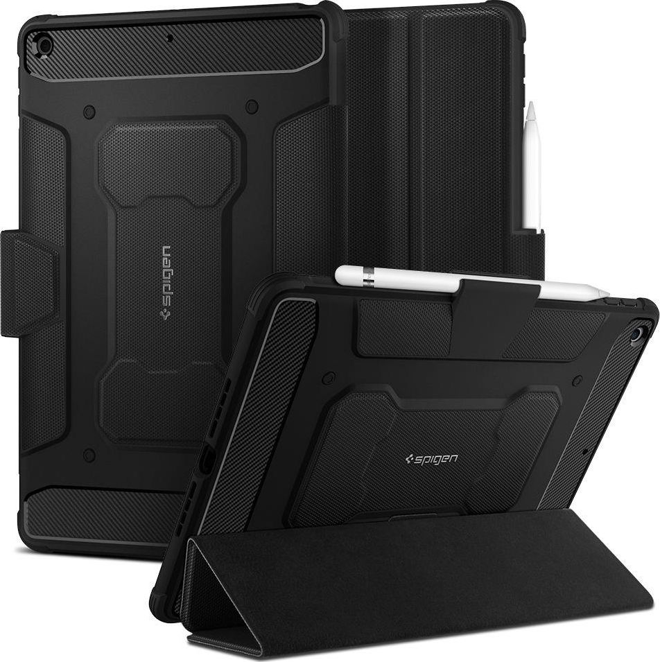 Spigen SPIGEN RUGGED ARMOR PRO IPAD 10.2 2019 BLACK planšetdatora soma