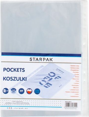 Starpak Obwoluta A4 PP krystaliczna op100 409013 (5902643696204) laminators