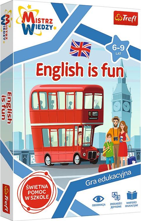 Trefl Mistrz wiedzy - English is Fun TREFL 385772 (5900511019544) galda spēle