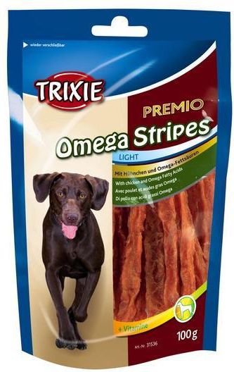 Trixie Paski Premio Omega Stripes Kurczak 100g TX-31536 (4011905315362)