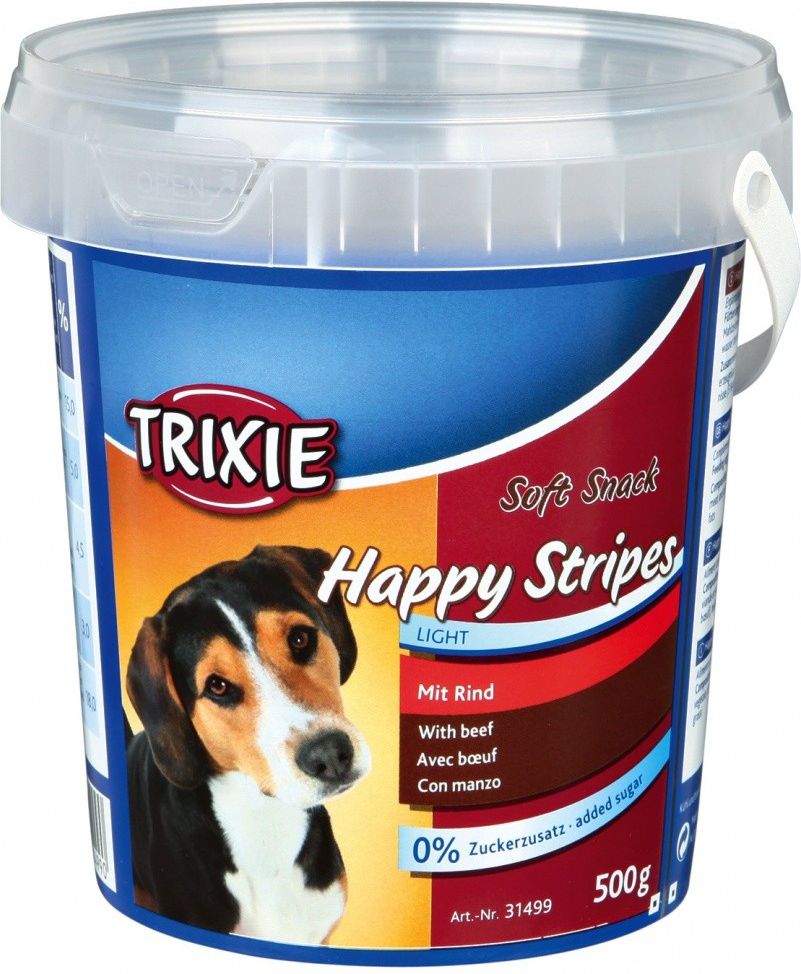 Trixie Miekkie Przekaski Dla Psa Happy Stripes 500g TX-31499 (4011905314990)