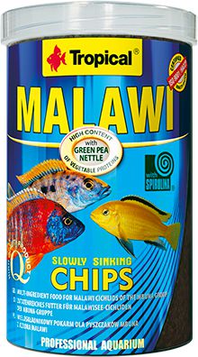 Tropical Malawi Chips - 1000 ml / 520 g can zivju barība