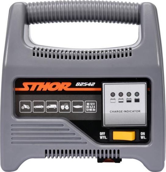 Sthor STHOR PROSTOWNIK 12V 6A 90Ah LED T82542 82542 (5906083037795) auto akumulatoru lādētājs