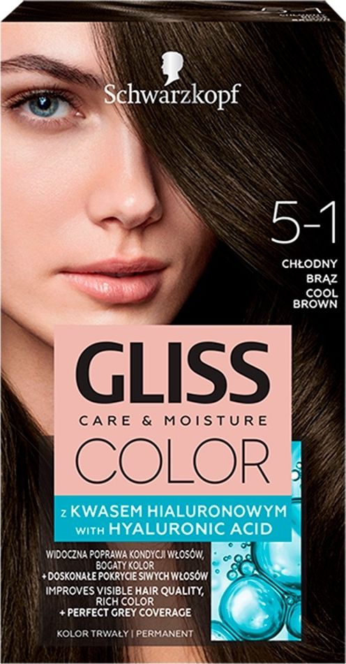 Schwarzkopf Gliss Color nr 5-1 Chlodny Braz 682369 (9000101272369)