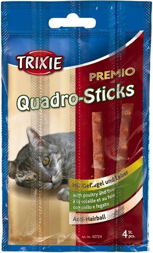 Trixie SNACKI Premio STICKS POULTRY / LIVER, 4 × 5 g kaķu barība