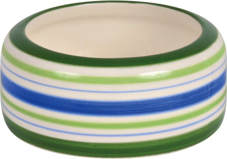 Trixie Miska ceramiczna dla chomika zielone paski - 50ml 8cm TX-60805 (4011905608051) grauzējiem