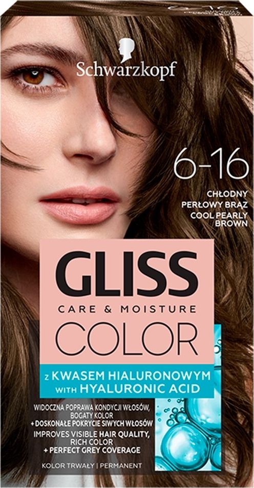 Schwarzkopf Gliss Color nr 6-16 chlodny perlowy braz 6872468 (9000101272468)