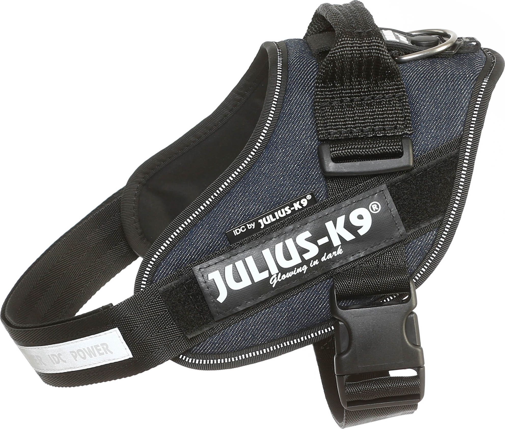 Trixie Szelki Julius-K9 Registered , 1/L: 63-85 cm/50 mm, jeans TX-14855 (5999053670436)