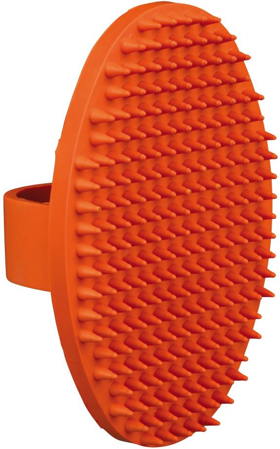 Trixie RUBBER MASSAGE BRUSH (WITH ENDINGS) 9 x 13 cm aksesuārs suņiem