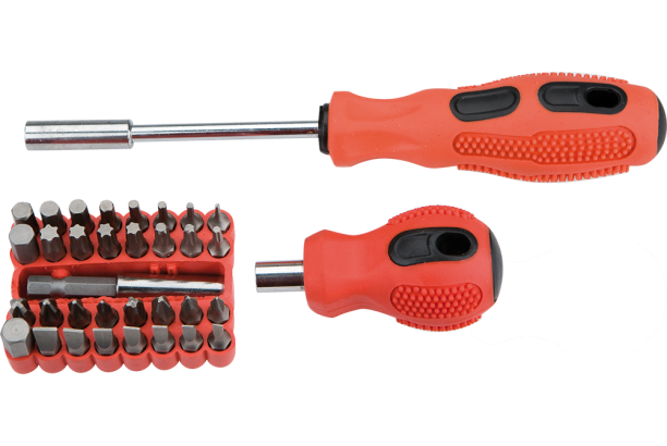 Top Tools Koncowki wkretakowe + 2 uchwyty 35szt. - 39D456 39D456 (5902062394569)