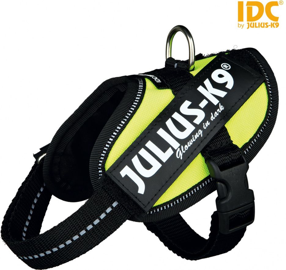 Trixie Szelki Julius-K9 IDC Baby 2/Mini-Mini/Mini XS-S - Neonowo zolte TX-14817 (5999053616212)