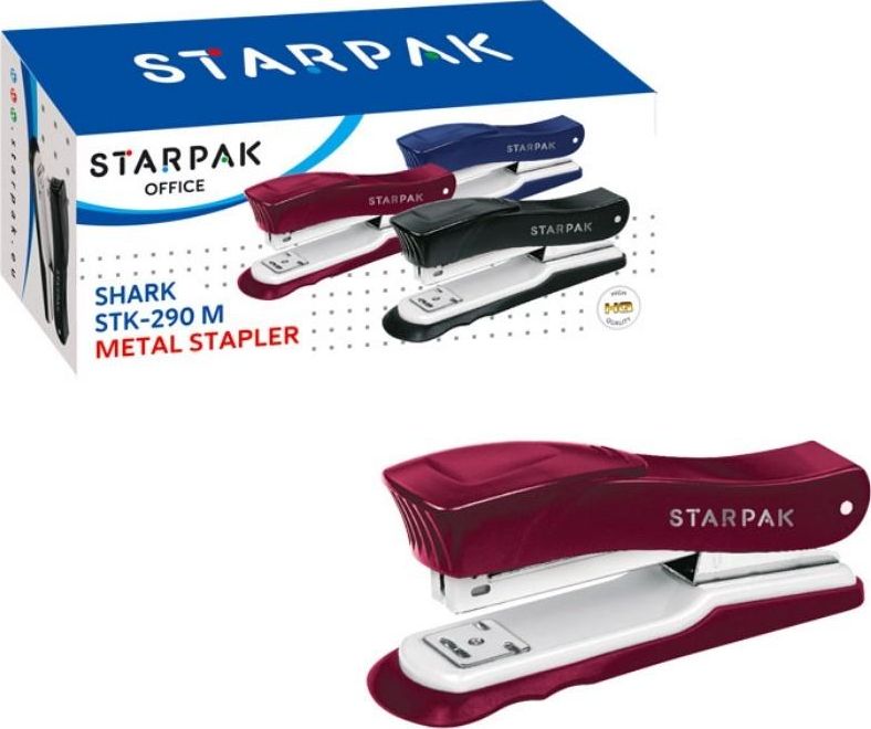 Zszywacz Starpak ZSZYWACZ METALOWY BORDOWY STARPAK 450866 STR-1201G (5903246497502)