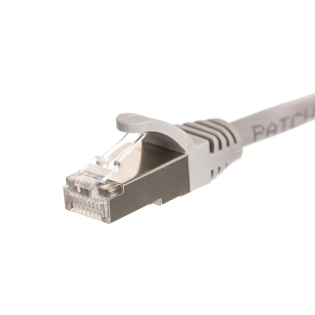 Netrack patch cable RJ45, snagless boot, Cat 5e FTP, 0.25m grey kabelis, vads