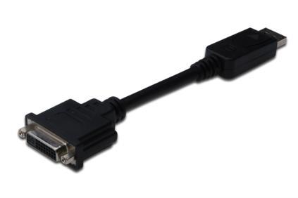 DP1.1a Cable 0,15m  DP/DVI-I(24+5) M/F