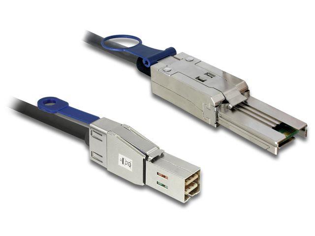 Delock Cable Mini SAS HD SFF-8644 > Mini SAS SFF-8088 2m kabelis, vads