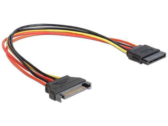 Gembird extention cable power SATA 15pin (M/F) 30 cm kabelis datoram
