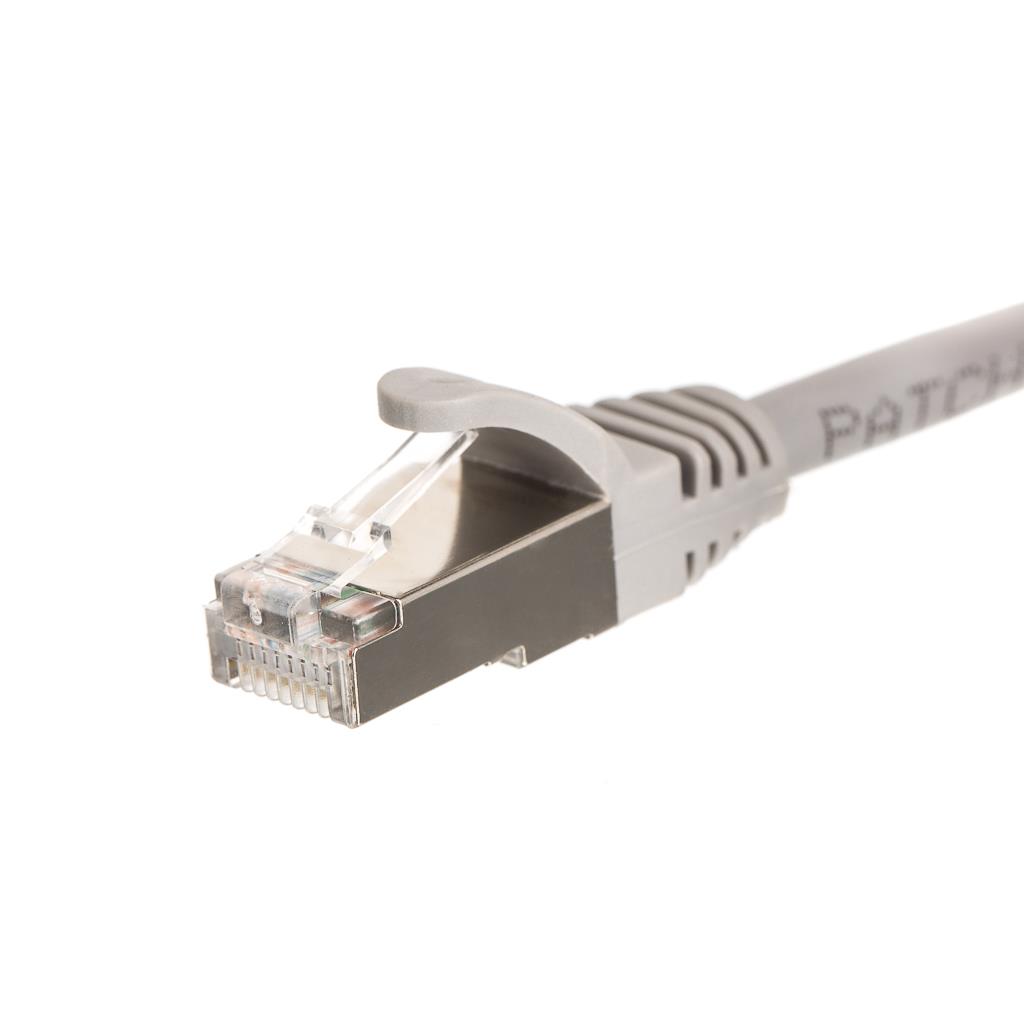 Netrack patch cable RJ45, snagless boot, Cat 5e FTP, 20m grey kabelis, vads