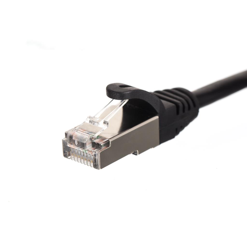 Netrack patch cable RJ45, snagless boot, Cat 5e FTP, 3m grey kabelis, vads