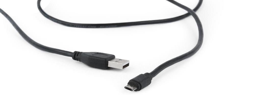 Gembird Double-sided Micro-USB to USB 2.0 AM cable, 1.8 m, black USB kabelis