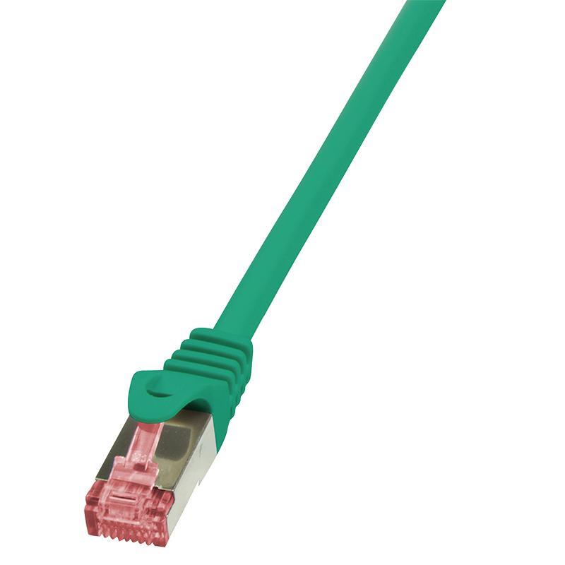 LOGILINK - Patchcord Cat.6 S/FTP PIMF PrimeLine 0,5m green tīkla kabelis
