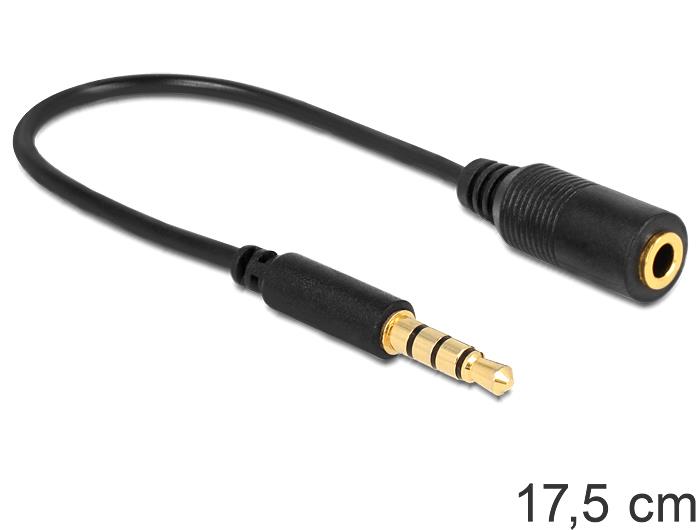 Delock Cable Stereo jack 3.5 mm 4 pin > Stereo plug 3.5 mm 4 pin (changes pin) TV aksesuāri