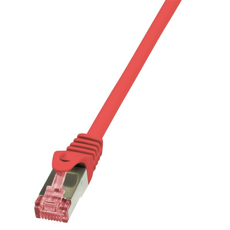 LOGILINK - Patchcord Cat.6 S/FTP PIMF PrimeLine 0,5m red tīkla kabelis
