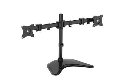 Monitor Stand, 2xLCD, max. 27'', max. load 8kg,  adjustable and rotated 360
