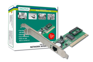 DIGITUS 10/100 Mbps Fast Ethernet PCI network card Realtek 8139D tīkla karte