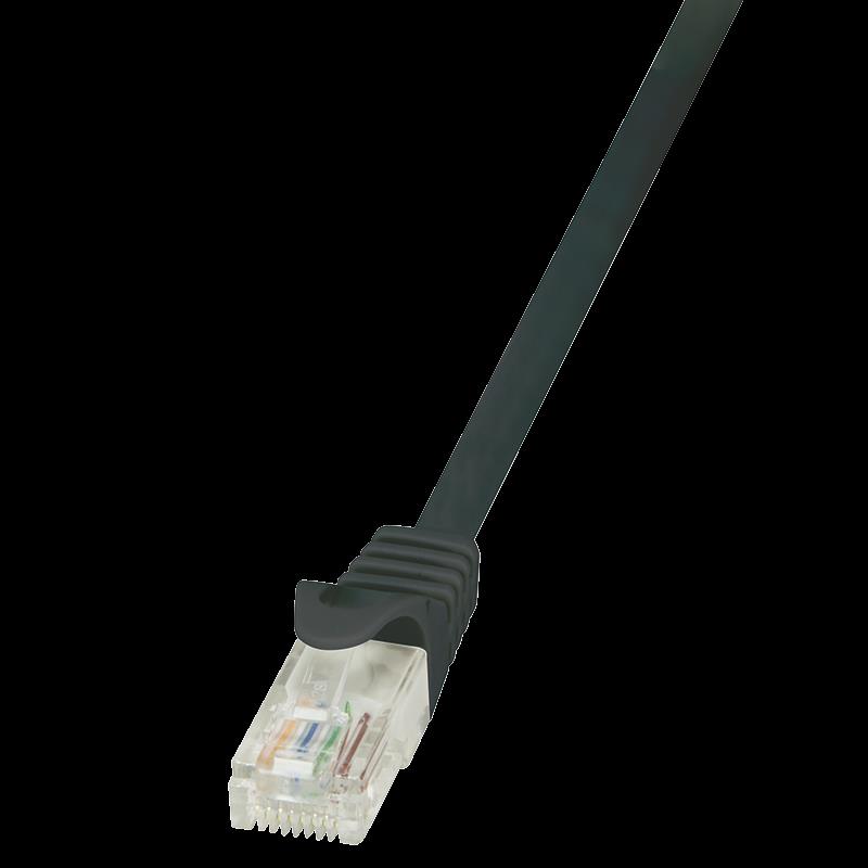 LOGILINK - Patchcord CAT 5e UTP 7,5m black tīkla kabelis