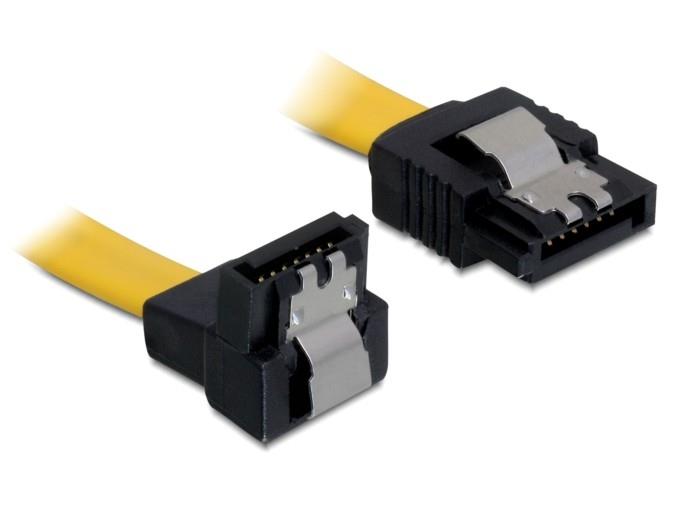Delock Cable SATA 6 Gb/s down/straight metal 50 cm kabelis datoram