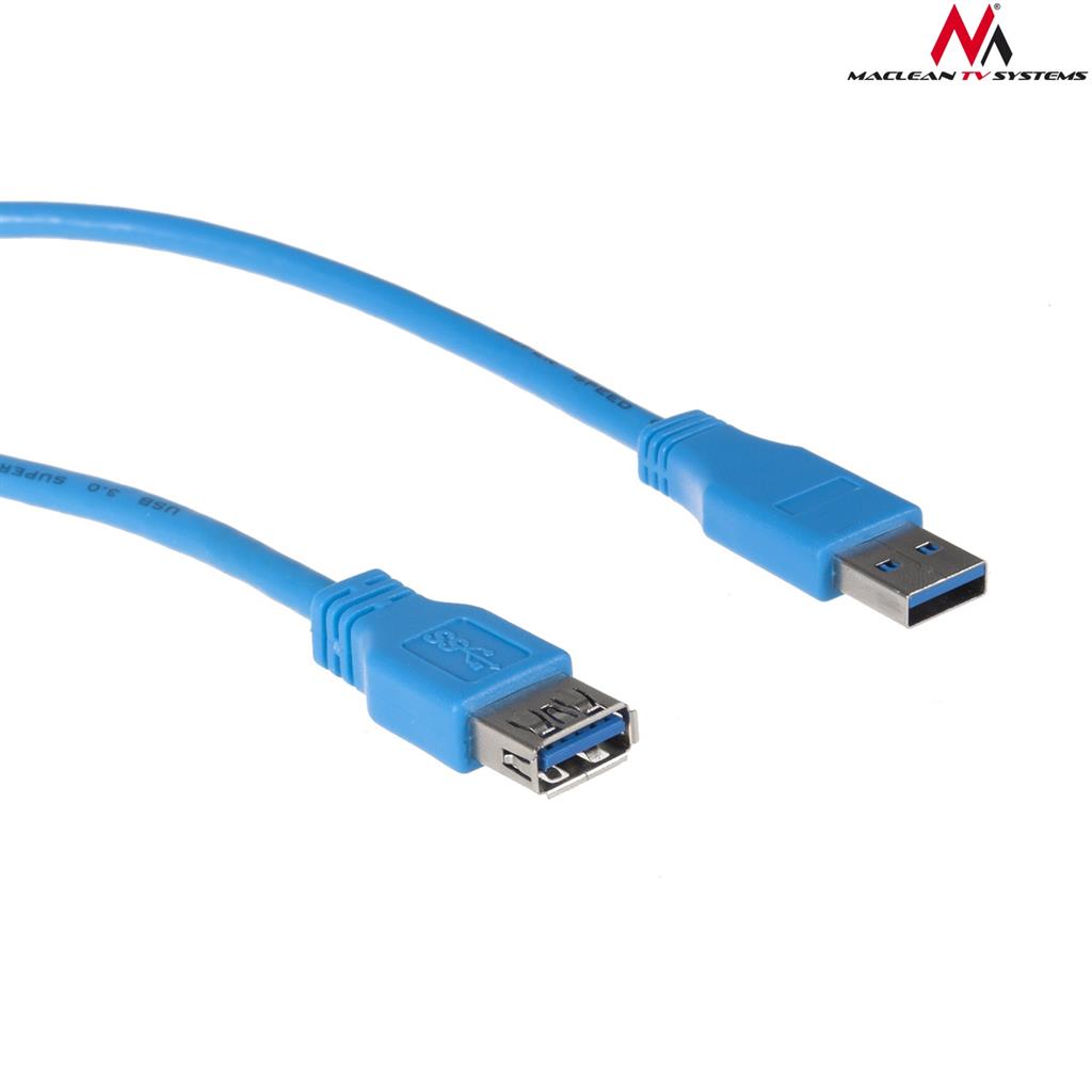 Maclean MCTV-585 USB 3.0 Extension Cable A-Male to A-Female 3m kabelis, vads