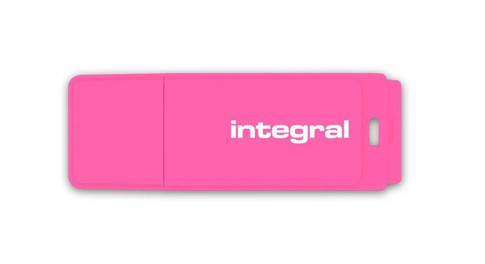 Integral USB Flash Drive 16GB NEON pink USB Flash atmiņa