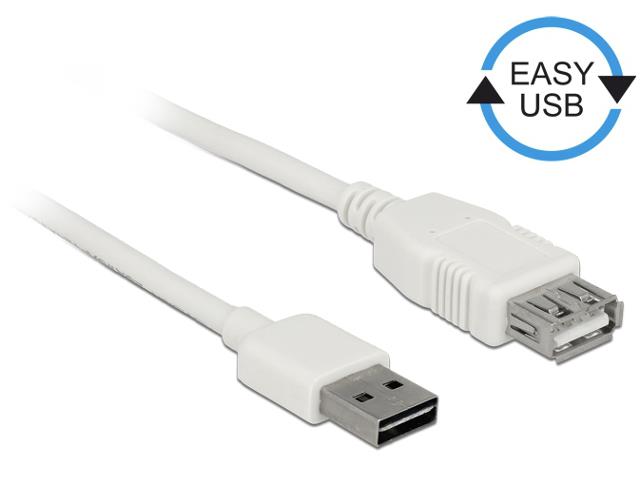 DeLOCK 85199 1m USB A USB A white USB Kabel (85199) USB kabelis