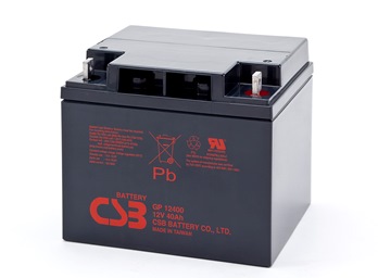 CSB rechargeable battery GP12400 12V/40Ah UPS aksesuāri