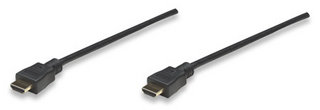 Manhattan Monitor Cable HDMI/HDMI 1.3 10m Shielded Black kabelis video, audio
