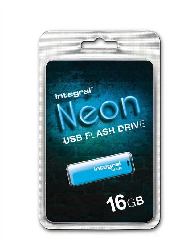 Integral USB Flash Drive 16GB NEON blue USB Flash atmiņa