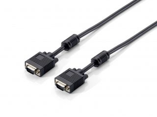 Equip VGA HD15m/HD15m ferrite core 20m cable black kabelis video, audio