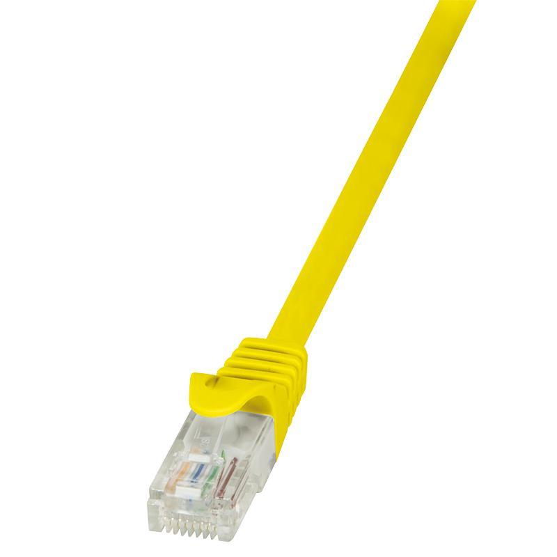 LOGILINK - Patchcord Cat.6 U/UTP EconLine 0,25m yellow tīkla kabelis