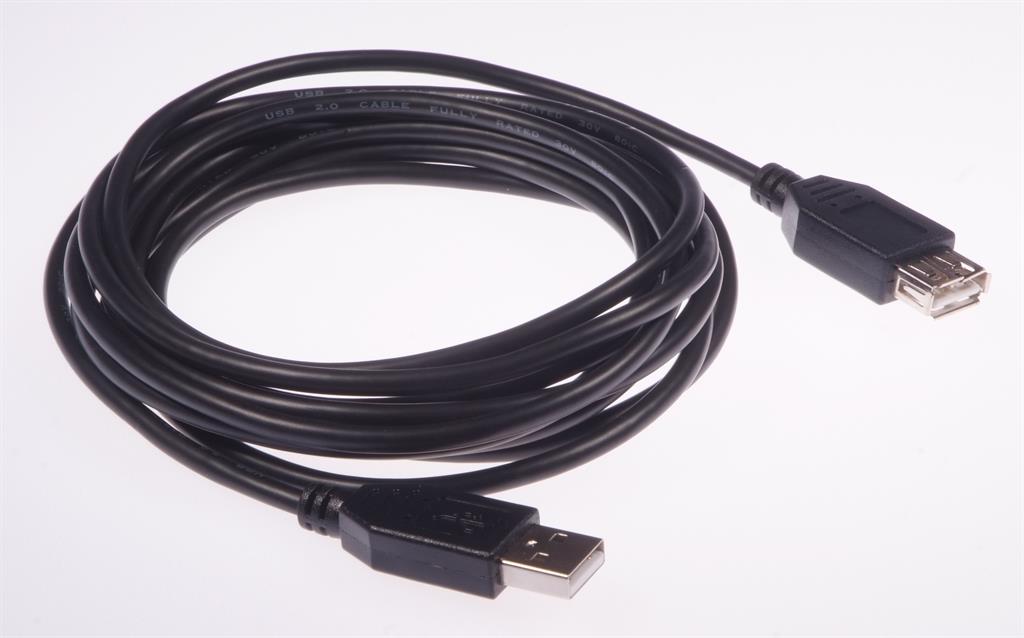 USB extension cable wt.-gn. 3m LB0016 LIBOX kabelis, vads