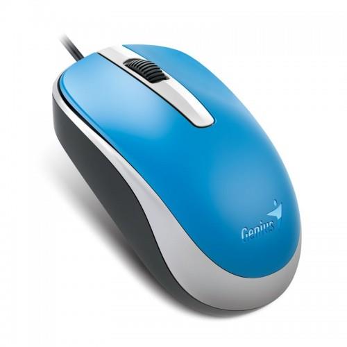 Genius optical wired mouse DX-120, Blue Datora pele