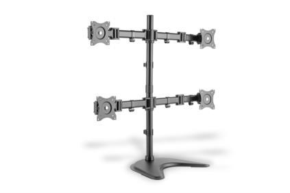 Digitus Monitor Stand, 4xLCD, 27'', max. load 8kg,  adjustable and rotated 360