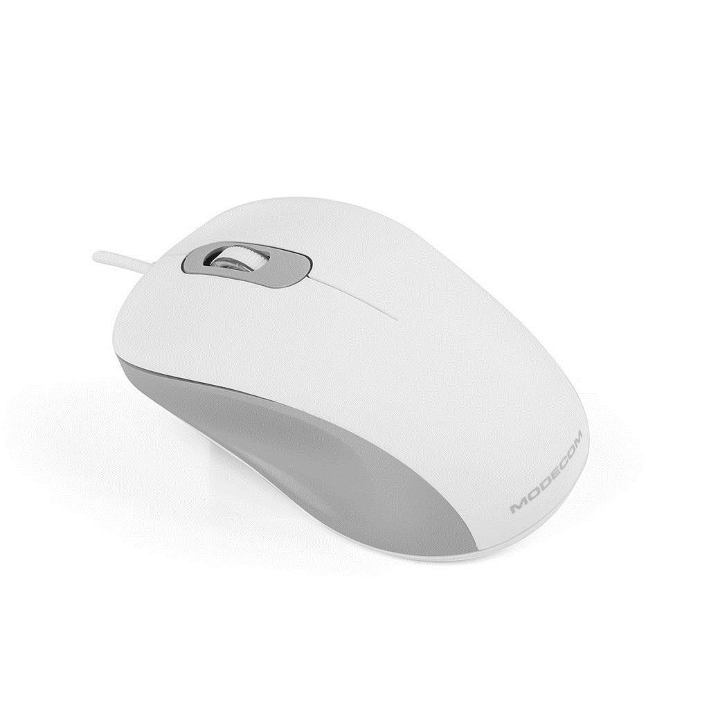 MODECOM Optical Mouse Silent M10S  White Datora pele